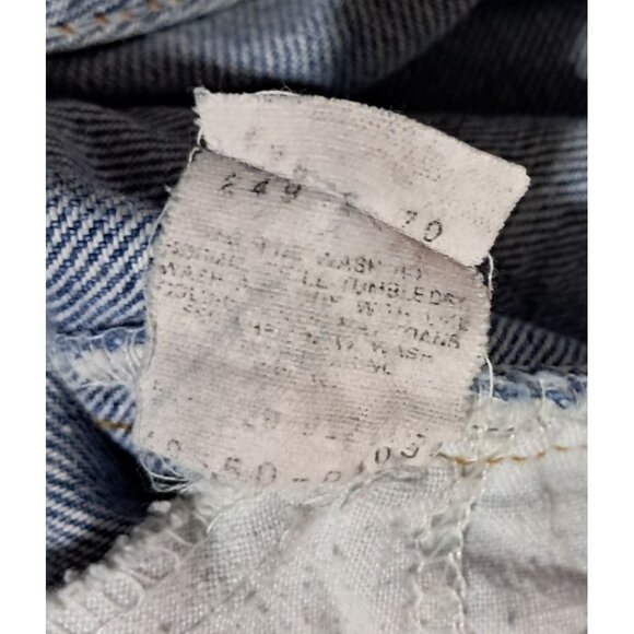 Vintage Levis 550 Jeans Acid Wash Distressed W 30 Relaxed Fit Blue Denim - Picture 2 of 13